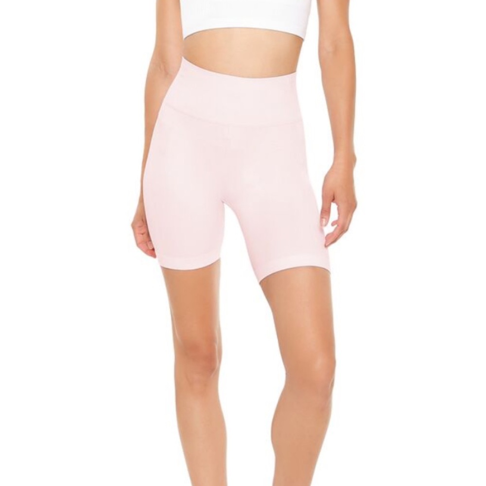Pink Active Seamless Biker Shorts L